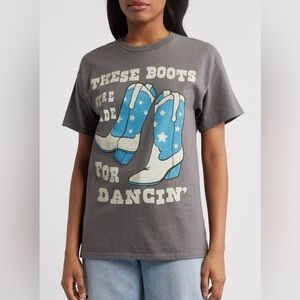 JUNK FOOD NWT These Boots Were Made For Dancin’ T-Shirt